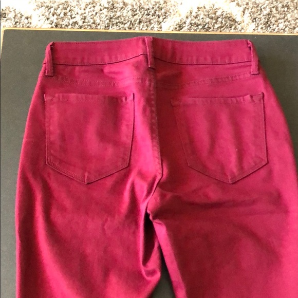 Old Navy Maroon Jeans, size 6 petite - Picture 2 of 4
